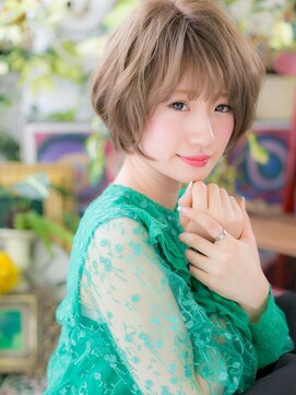 カバーヘア ブリス 北浦和(COVER HAIR bliss) ハイトーンくせ毛風ゆるウェーブ小顔ショート20代30代北浦和!