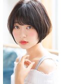 【BAYROOM横浜】透明感丸みのあるショートボブ
