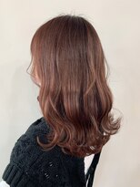 オル(Olu)&nbsp;【MASAYA】オレンジブラウン×ミディアムヘアー