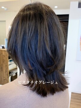 ノラキチジョウジ(NORA KICHIJOJI) #ピスタチオグレージュ#ウルフカット#大人ウルフ#レイヤー