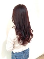 ネオリーブアオバ 高田馬場店(Neolive aoba)&nbsp;カシスブラウンで仕上げた艶カラー