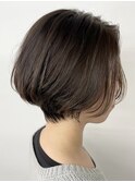 【抜け感】前髪なしショート×グレージュカラー/新越谷 南越谷