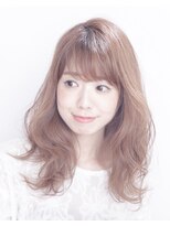 ルルディ バイ アフロディーテ銀座(luludi by APHRODITE) 黒髪/グレーベージュ/レイヤーロング/前髪パーマ/銀座