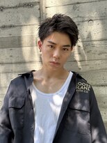 クリロナパーマ風アップバング　短髪　名古屋