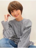 愛され横顔美髪マッシュ切りっぱなエアリーロングピンクブラウン