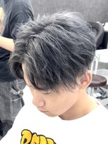 ザ アクネ 岡崎竜美丘店(THE ACNE) ＊グレー/前下がりマッシュ/メンズ/ブリーチ