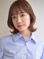 ブゾン(buZon)&nbsp;【buZon ブゾン】くびれボブ☆前髪ウェットヘアオリーブベージュ