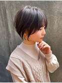 王道丸みショートボブ