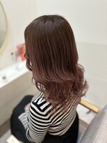 ラビス クローバー(Lovis clover)&nbsp;前髪カタログ　アンブレラカラー　こなれミディ