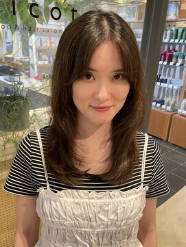トリコ ショップアンドヘアサロン(tricot shop hair salon) クセを活かしたゆるっとレイヤーロング◎