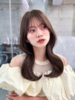 フィヴェント(Fivent)&nbsp;黒髪ボブルフネビージュ小顔ワンレン顔まわり韓国レイヤーカット