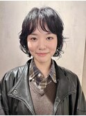 ミディアムウルフパーマ