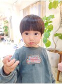 キッズカット/おしゃれショートマッシュボブ/キッズスタイル