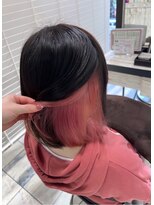 ネオリーブアオバ 高田馬場店(Neolive aoba) インナーカラー☆ピンク