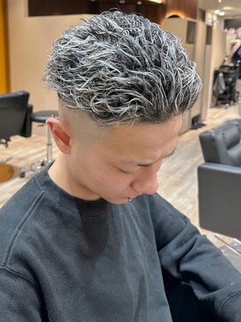 ルースト 渋谷店(ROOST) 極道パーマ×ホワイトハイライト