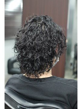 マーズ(MARS) サーフカール×ブルーブラック×黒髪ミディアム/20代30代40代