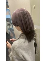 パーミル ヘア クマモト(permille ‰ hair Kumamoto)&nbsp;アンブレラカラー／ウルフ/ペールパープル