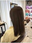オリーブベージュミディアムスタイル