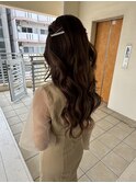 ヘアアレンジ/ヘアセット/ハーフツイン