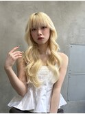 Aimee 町田 ブロンドヘア×ミックス巻き
