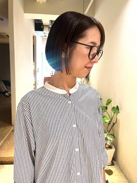 セブンベルベット(7 Velvet) ぱつっとミニボブ/ベージュ/髪質改善カラー/KAORISHINJYO