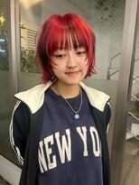 レコ 渋谷(LECO)&nbsp;レッドローライトレイヤーボブ