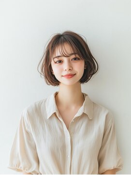 e.m.a プレミアムビューティーサロン 栄駅店(e.m.a PREMIUM BEAUTY SALON) ボブ/イメチェン/外ハネボブ/美髪/ワイドバング/髪型