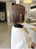 触れたくなる透明感☆まろベージュのぷつっとヘア