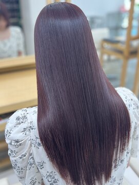 ソラ 広尾店(SORA) 髪質改善ストレート/ピンクブラウン/美髪ヘア