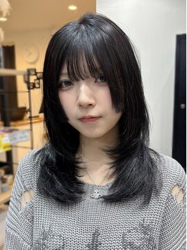 ディーエックス ウエスト(Dxxxx WEST) レイヤースタイル/顔周りカット/レイヤーカット/イルミナカラー