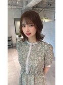 美髪レイヤーカット/顔まわりレイヤー/くびれミディアムレイヤー