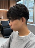 センターパート/フェザーパーマ/スパイラルパーマ/men's