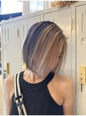 フェイスフレーミング×切りっぱなしボブ