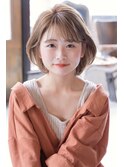 Aimee ゆるふわボブ×ミルクティベージュ