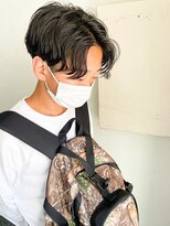 キャンバス バイ ネオリーブ 横浜西口(Canvas by neo.)&nbsp;ゆるめパーマ耳ラインセンター分け 韓国ヘア【横浜】