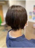 大人ショートボブ&ハイライト