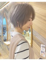 ネオリーブ モカ 川崎チネチッタ店(Neolive mocca) 20代30代40代大人ショートボブ　前下がり　チェリーブラウン