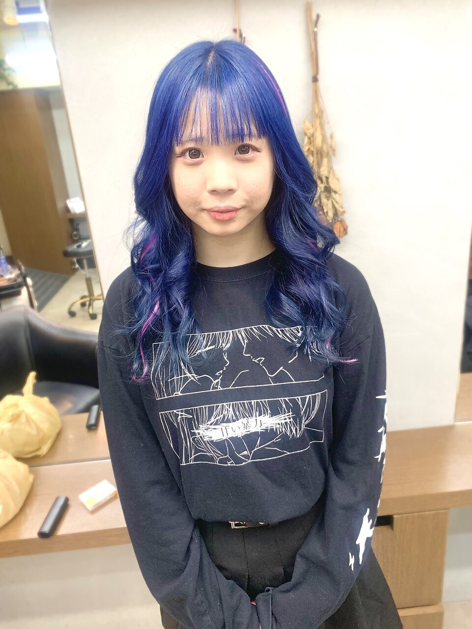 eer/ディア】ネイビーブルー/ピンクメッシュ/心斎橋：L177739379