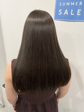 グロウ バイ フェイス(GLOW by face) オリーブベージュ 透明感カラー 髪質改善ストレート