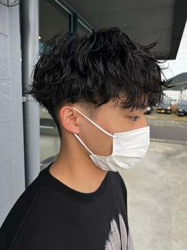 リット×ベリエ(Lit.×belier) 波巻きスパイラルツイストスパイラルパーママッシュメンズヘア