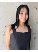 大人可愛いストレートスタイル