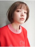 【高木】ショートボブ前髪カット丸みボブ大人可愛いボブショート