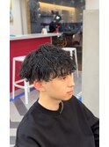 波巻きパーマ