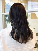 髪質改善カラー　艶カラー　ブラウンカラー　ミディアム