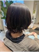 ミディアムレイヤースタイル