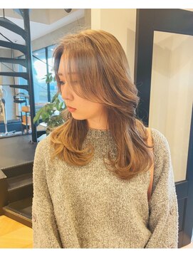 ラヴィズム 長岡店(LUVISM) 明るめベージュミルクティーダブルカラーブリーチ長岡/新潟/宮関