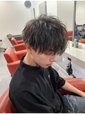 *NOISM波巻きツイストスパイラルパーマツーブロックマッシュ