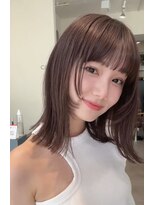 Cote蒲牟田前髪カタログこなれミディイメチェンくびれレイヤー