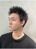 スパイキーショート ピンパーマ