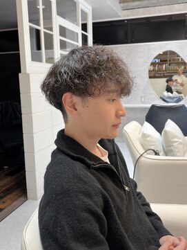 髪屋 紬 メンズ/メンズカット/波巻きスパイラル/マッシュ